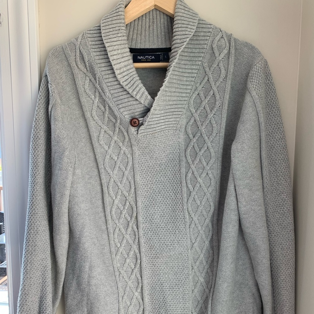 Gray Nautica sweater